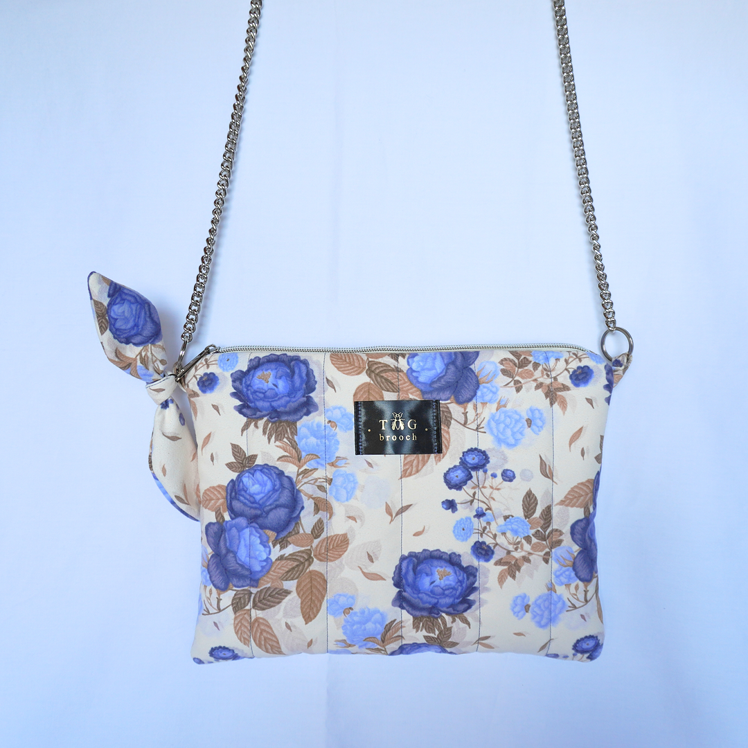 Handmade small bag with floral pattern - TGbrooch