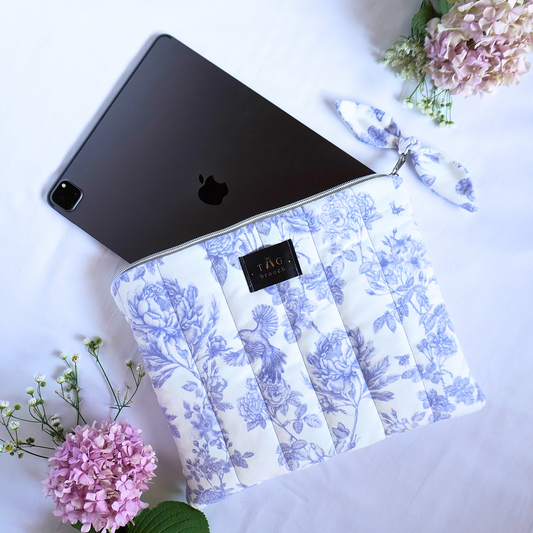 Handmade iPad case with floral pattern designed by TGbrooch