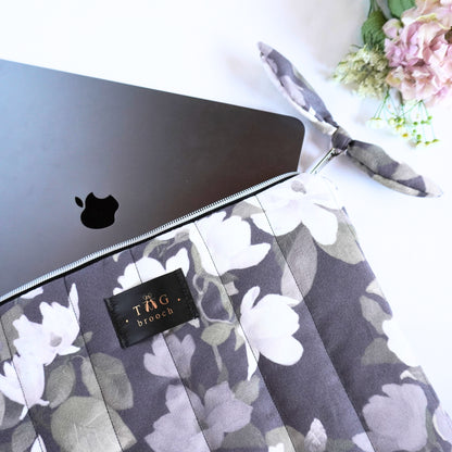 Handmade iPad case with magnolia bloom pattern designed by TGbrooch